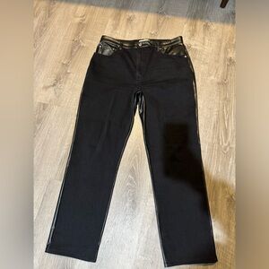 Abercrombie & Fitch jean/vegan leather pants